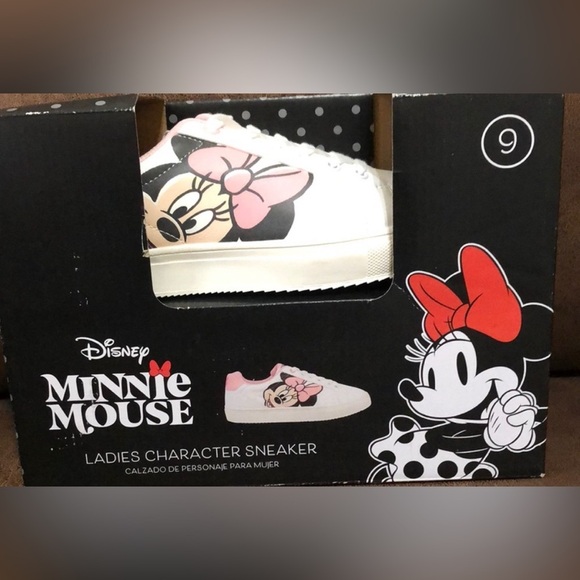 Disney Minnie Mouse White Pink Athletic Sneakers NWT - no box - Picture 3 of 3